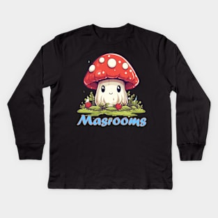 Reishi mushrooms Kids Long Sleeve T-Shirt